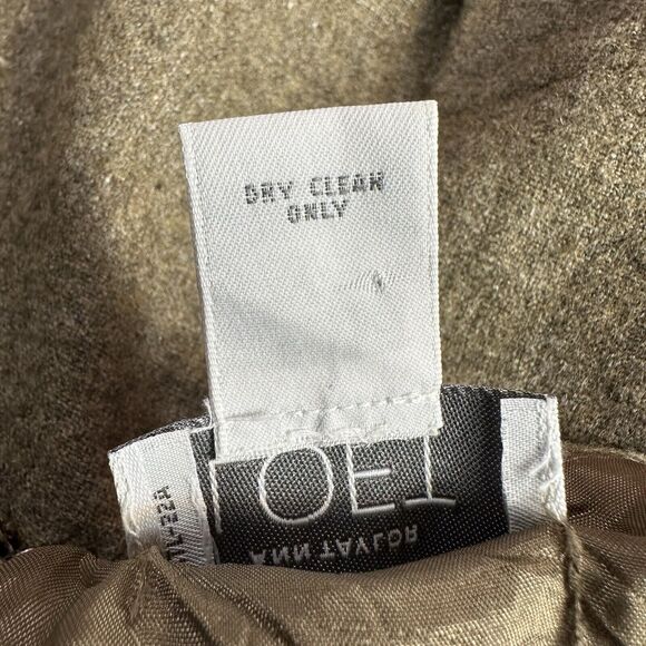 Ann Taylor Loft Size 10 Brown Wool Blend Lined Knee Length Pencil Skirt 29x21 - Picture 10 of 10